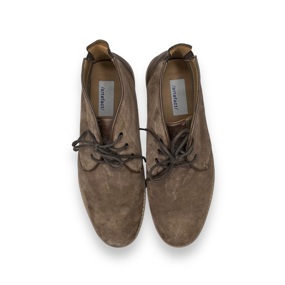 Artefact Stitchfix Men’s Taupe Suede Leather Lace-Up Chukka Boot 10 - Picture 4 of 8